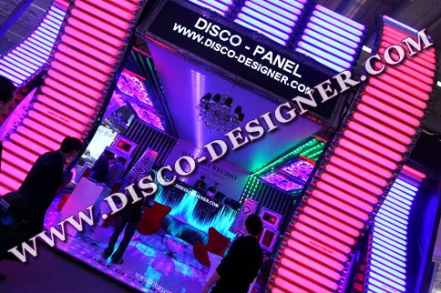 PANOU DISCO CU LED "EQUALIZER" - Lățime 140cm x Înălțime 17cm (grosime material 2 mm)