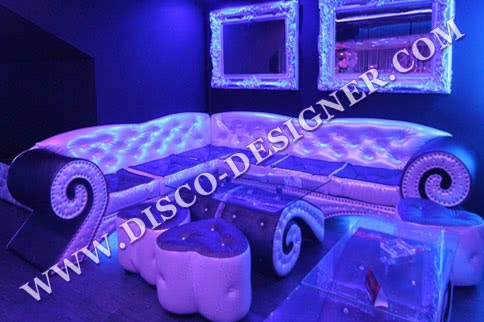 Barok Disco Sofa Narożna - Standardowy typ pianki