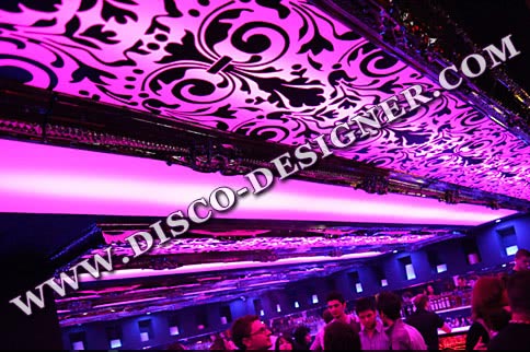 RGB DMX LED Ozdobny Panel Sufitowy, lustrzana ramka, rozmiary i ozdoby na zamówienie