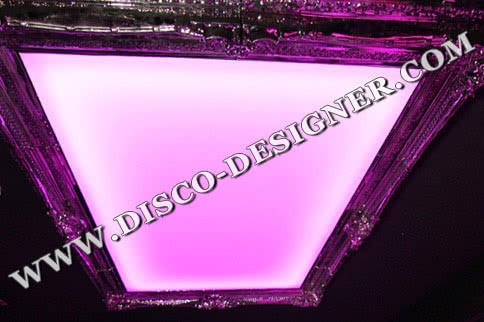 RGB DMX LED STROPNÍ PANEL, zrcadlové rámování - 224 cm x 160 cm - Without Ornaments 