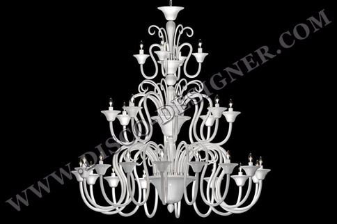chandelier with crystal-led light