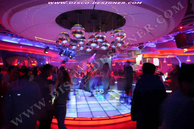 design nočniho klubu, LED taneční parket