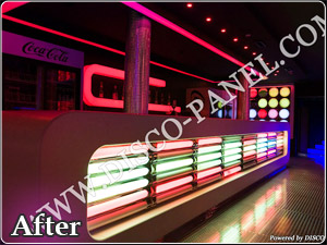 disco panel nightclub interior design 