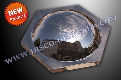 Disco-Panel "Big Hexa Bubble" (verspiegelt); B:70cm x H:60cm