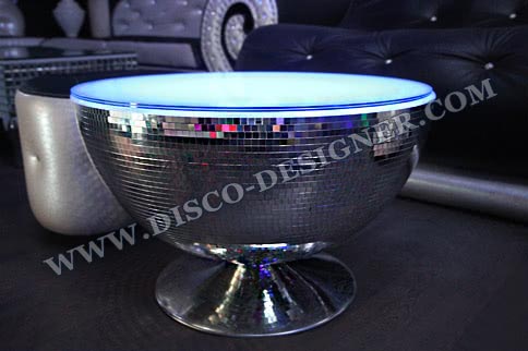 LED DISCO STŮL "BALL" , velký  - diametr: 1 m