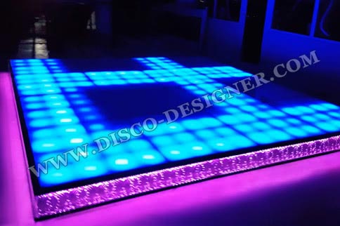 LED DANCE FLOOR RETRO 16 High Power Pixels per sq. meter + LED STAIR
