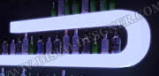 LED现代风格酒瓶展示吊柜