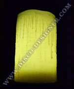 LED Candle (Waxy) - H:35cm, D:15cm - Illuminated RGB DMX