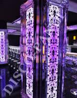 LED Süs Duvar Paneli, gümüş çerçeve ve özel yapılmış süs eşyaları, özel boyut
