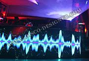 DJ konsolu + Video Görüntü (kavisli bir şekil) 27 000 px/m²