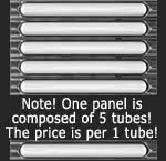 Disco-Panel "Equalizer" (unbeleuchtet); B:82cm x H:10.5cm