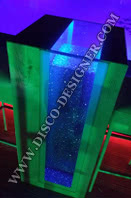 Plajlık LED MASA - parlayan cam