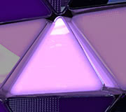 LED Triangle Panel (MIRROR FINISH) - 40cm x 35cm x 50cm
