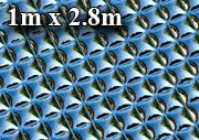PYRAMIDAL RELIEF DECOR - verspiegelte Oberfläche, Blattgröße: 1m x 2m