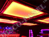RGB DMX LED STROPNÍ PANEL, zrcadlové rámování - 224 cm x 160 cm