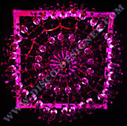 BIG LED Disco Chandelier (Mirrored Crystal), Body size - D: 200cm, H: 140cm, RGB DMX512 controlled