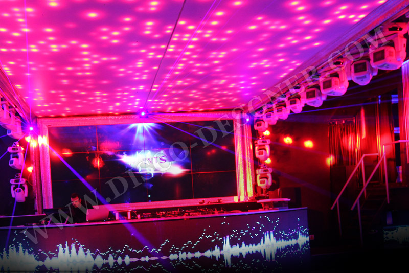 led wall and dance floor girls