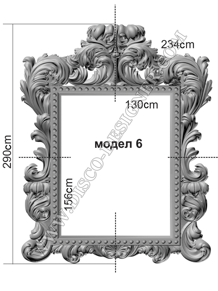 Baroque led frame