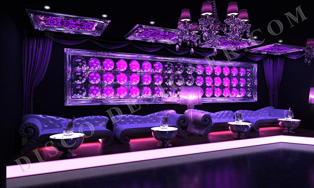 3D design d’intérieur pour discothèques, designs de club