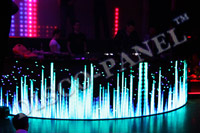 DJ Booth + Video display (Curved Shape), 10 000 pixels per sq.m.